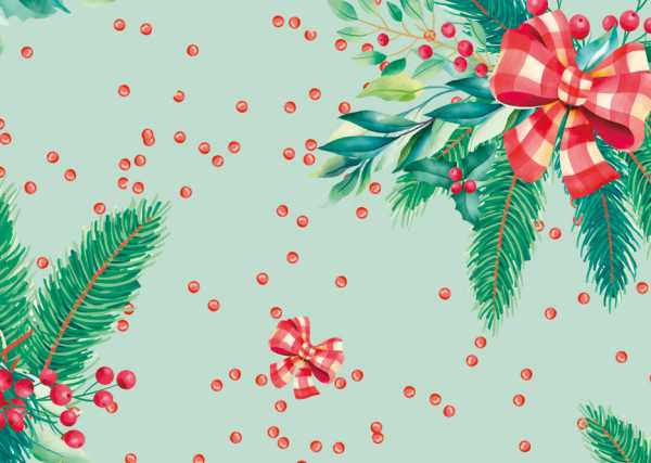 Druk na tkaninie- stroiki świąteczne z kokardką na zieleni