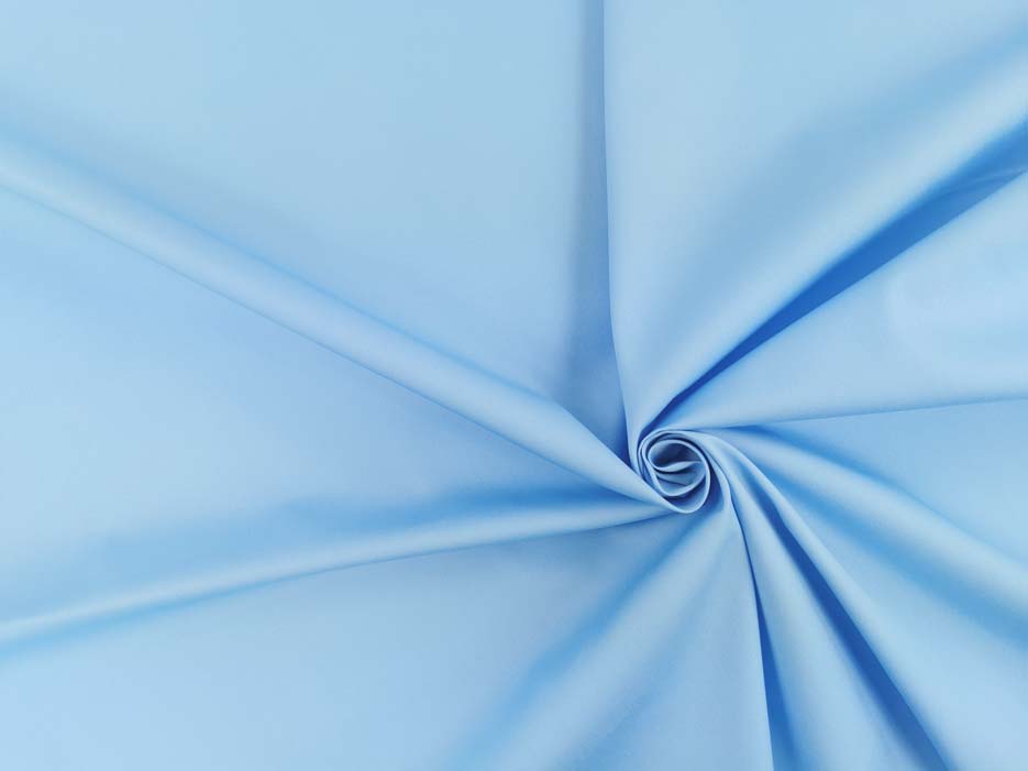 Zdjęcie prezentujące błękitną Elanobawełnę Radus 1202 w przybliżeniu na splot materiału