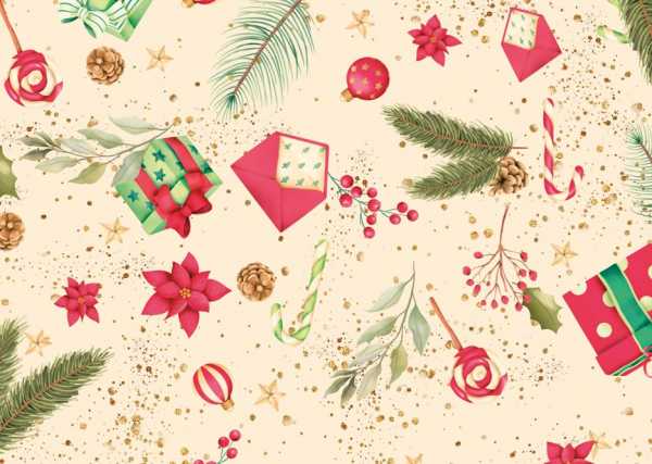 Druk na tkaninie- prezenty i dekoracje świąteczne na beżu
