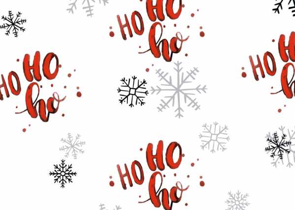 Druk na tkaninie- czerwone świąteczne napisy i śnieżynki na bieli