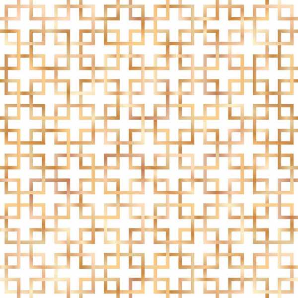 Druk na tkaninie- złote, cieniowane kwadraty na bieli
