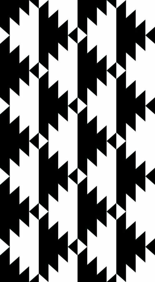 Druk na tkaninie- czarno-białe geometryczne formy 