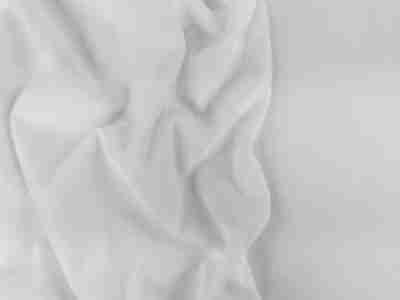 Zdjęcie przybliżenia na dzianinę drapaną poliestrową PSU, materiał na poduszki, w kolorze białym