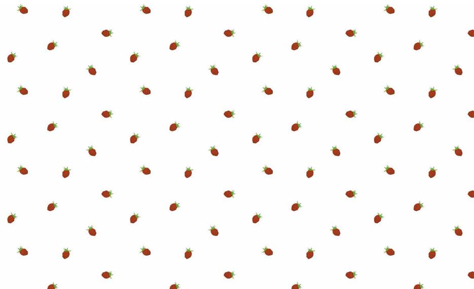 Zdjęcie przedstawiające wzór do druku na tkaniny i dzianiny poliestrowe w czerwone poziomki na białym tle